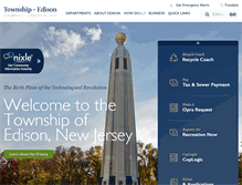 Tablet Screenshot of edisonnj.org
